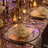 Glass Charger Plates available in Gold and Silver