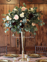 Eucalyptus & Roses Centerpieces Faux