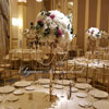 New Jersey wedding gold candelabras 