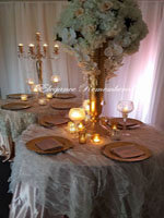 Hydrangea a& Roses Centerpiece
