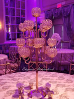 Golden Crystal Candelabra