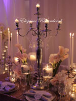 Tall Silver Candelabra 