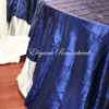 Navy Pintuck Tableclooth Overlay